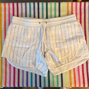 ATHLETA Size 8 Cotton Linen Shorts